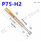 100 шт.лот  Пружинные контактные щупы диаметром 1,02 мм, длиной 16 мм, коническая головка, пружинный тестовый зонд, набор контактов для тестирования печатных плат