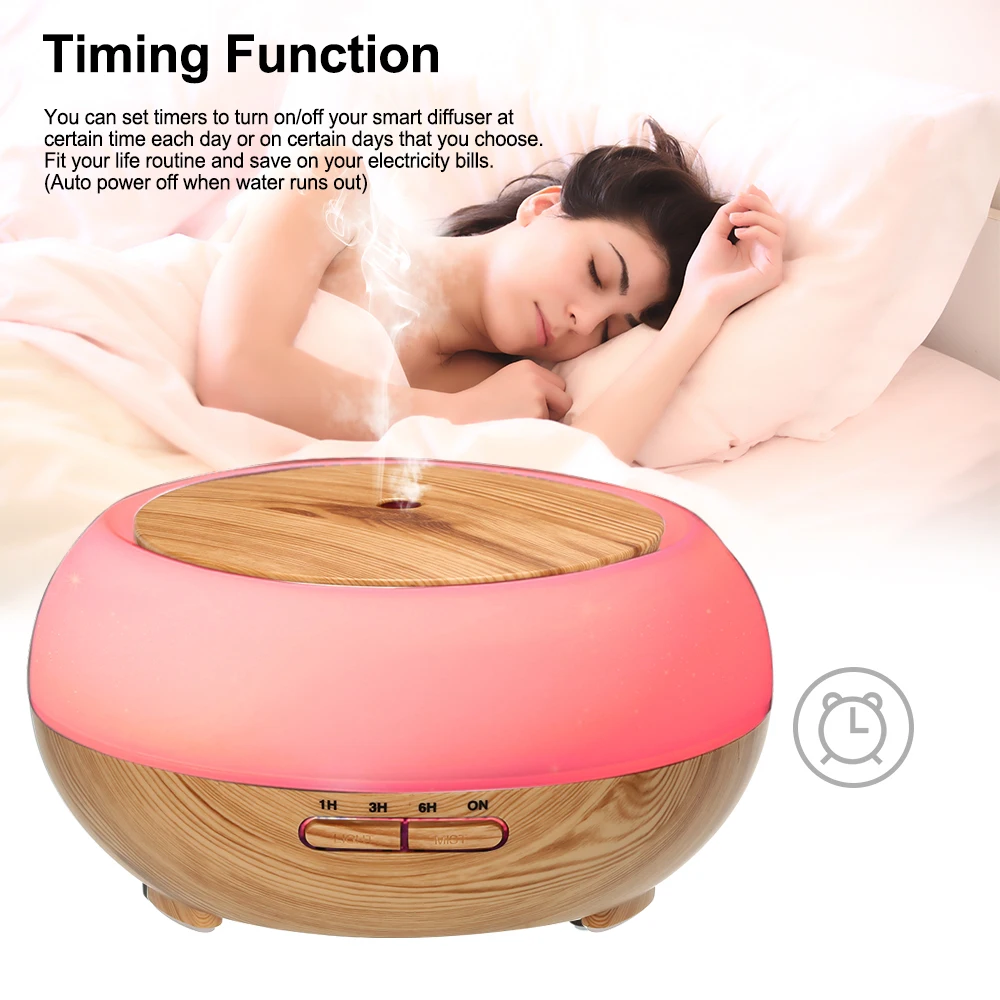 

Smart Wifi Wireless 400ml Aroma Essential Oil Diffuser Air Humidifier Compatible with Alexa and Google Home amazon Voice Control