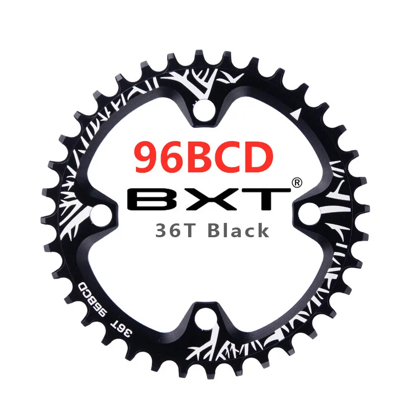 96BCD 36T MTB шатун для дорожного велосипеда 96BCD/104BCD круглой формы узкий широкий 32 T/34 T/36 T/38 T круг коленчатого вала одна пластина цепного колеса части цикла - Цвет: 96BCD 36T