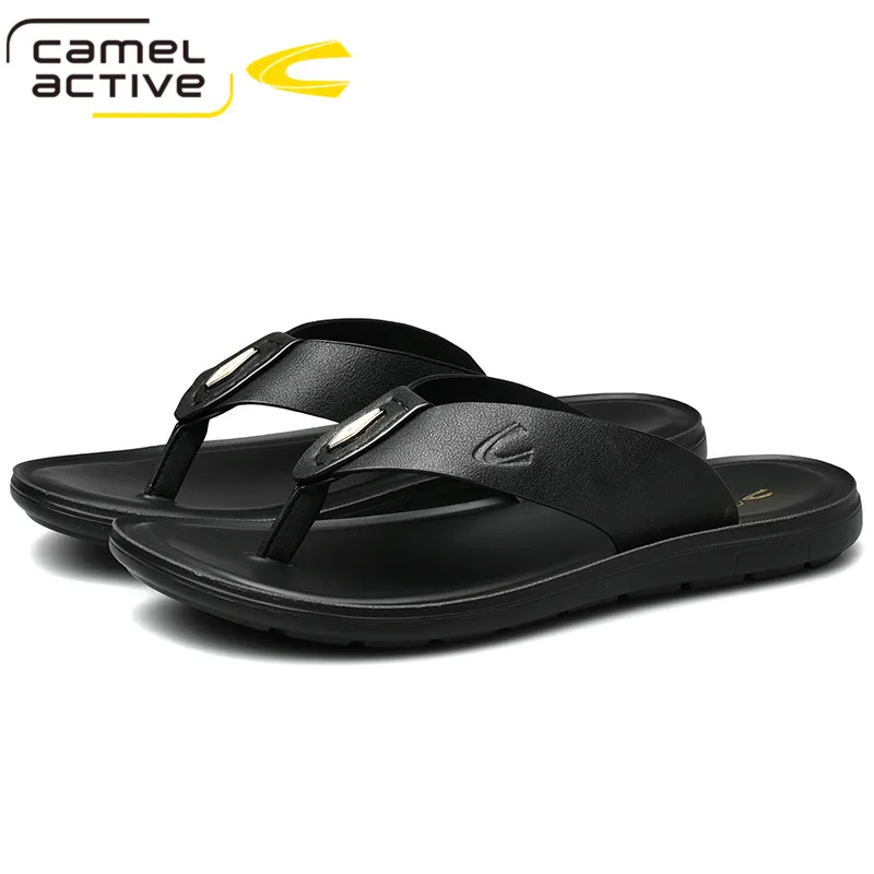 Мужские кожаные шлепанцы Camel Active Повседневная пляжная обувь кроссовки летняя