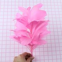 goose feathers flower diy headdress 25 30 cm pink plumes juju hats wedding party hair extensions decoration feather for crafts