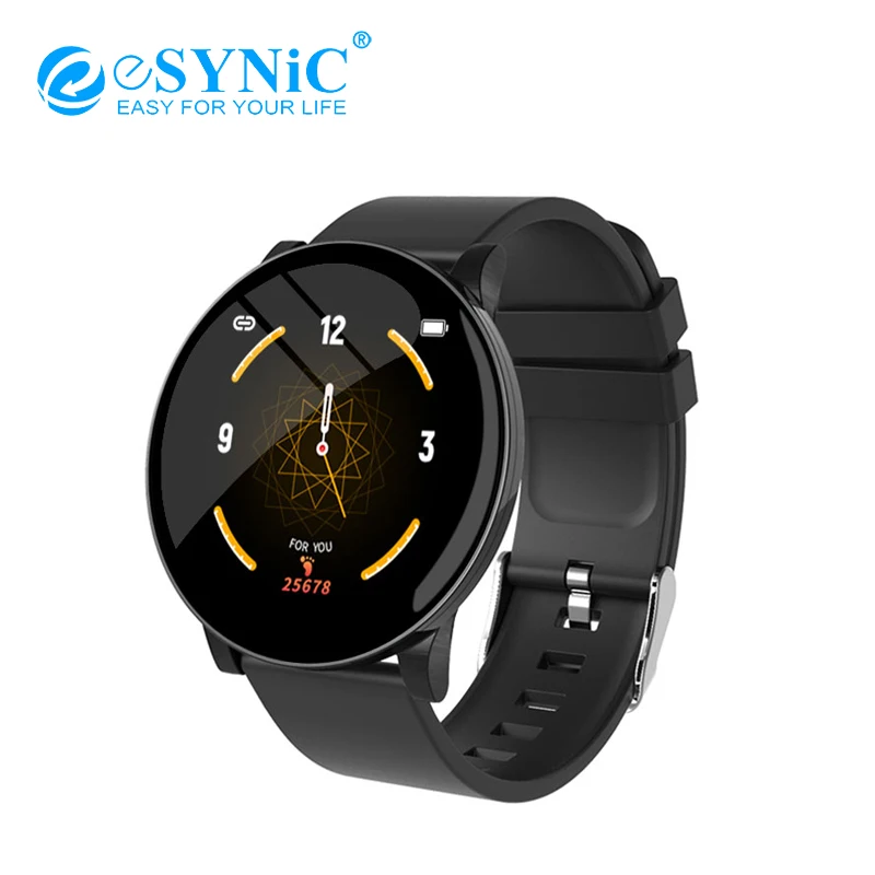 ESYNiC Смарт часы с Bluetooth пульсометр кровяное давление кислород здоровье водонепроницаемые для Android iOS