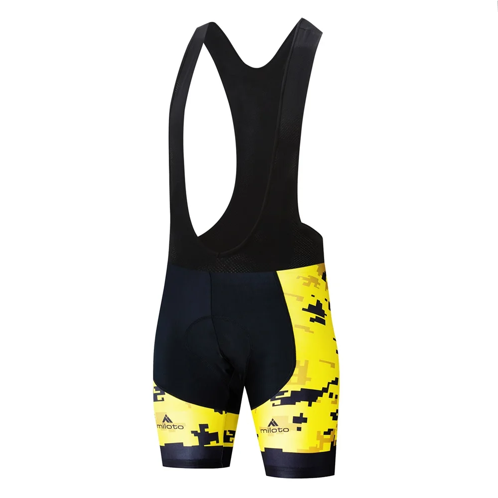MILOTO men Pro летние шорты-комбинезон с для велоспорта Coolmax 5D Gel Pad Bike MTB Ropa Ciclismo