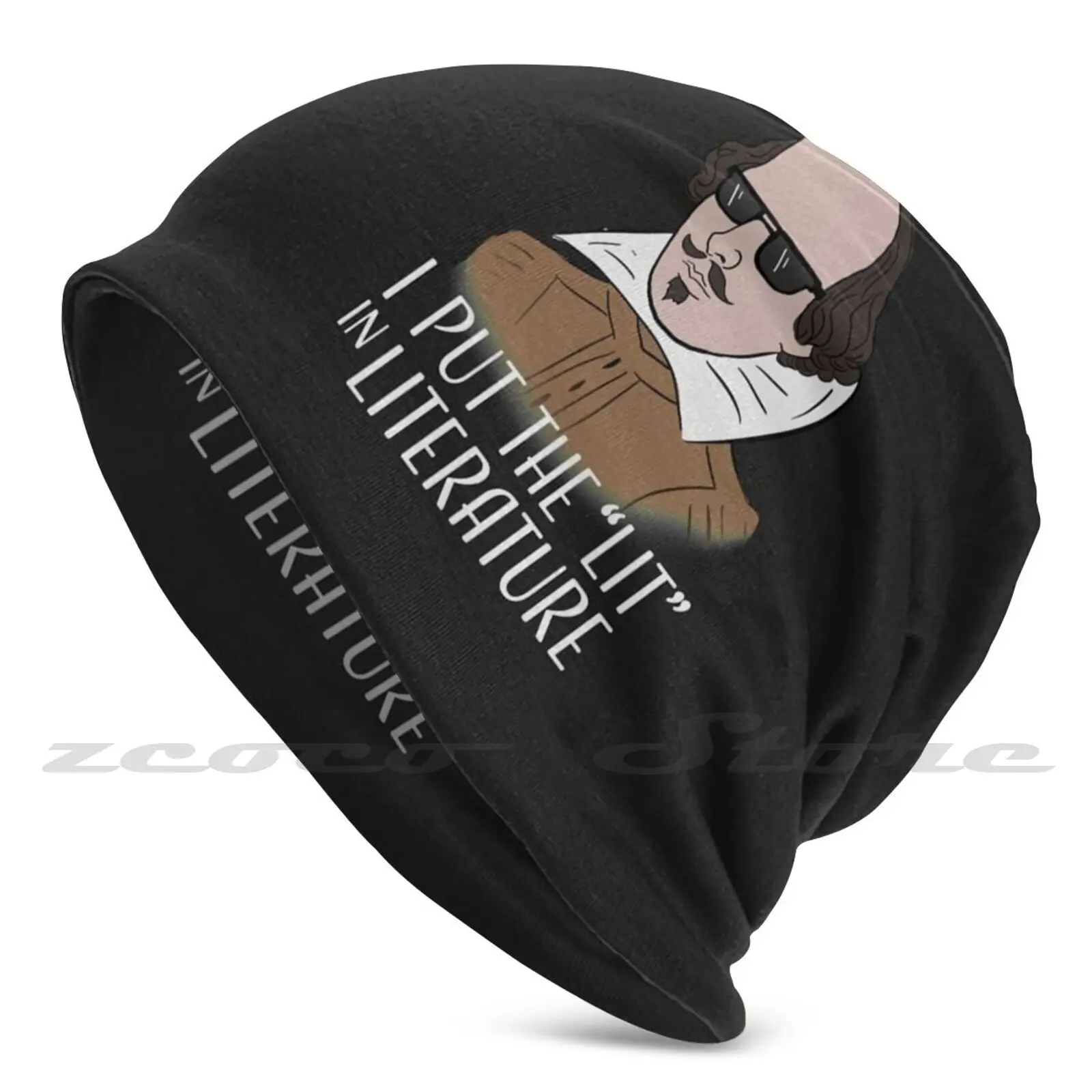 

I Put The " Lit " In Literature Knit Hat Hedging Cap Soft Elasticity Outdoor Sports Leisure Literary Literary Pun Pun