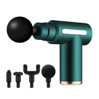 mini portable massage gun lcd electric percussion pistol massager for body neck back deep tissue muscle relaxation fitness