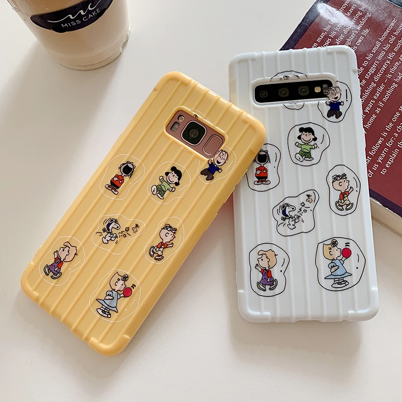 YHBBCASES Модный 3D чехол для багажа samsung Galaxy S10 Plus S8 S9 мультяшный мальчик Шарли мягкие