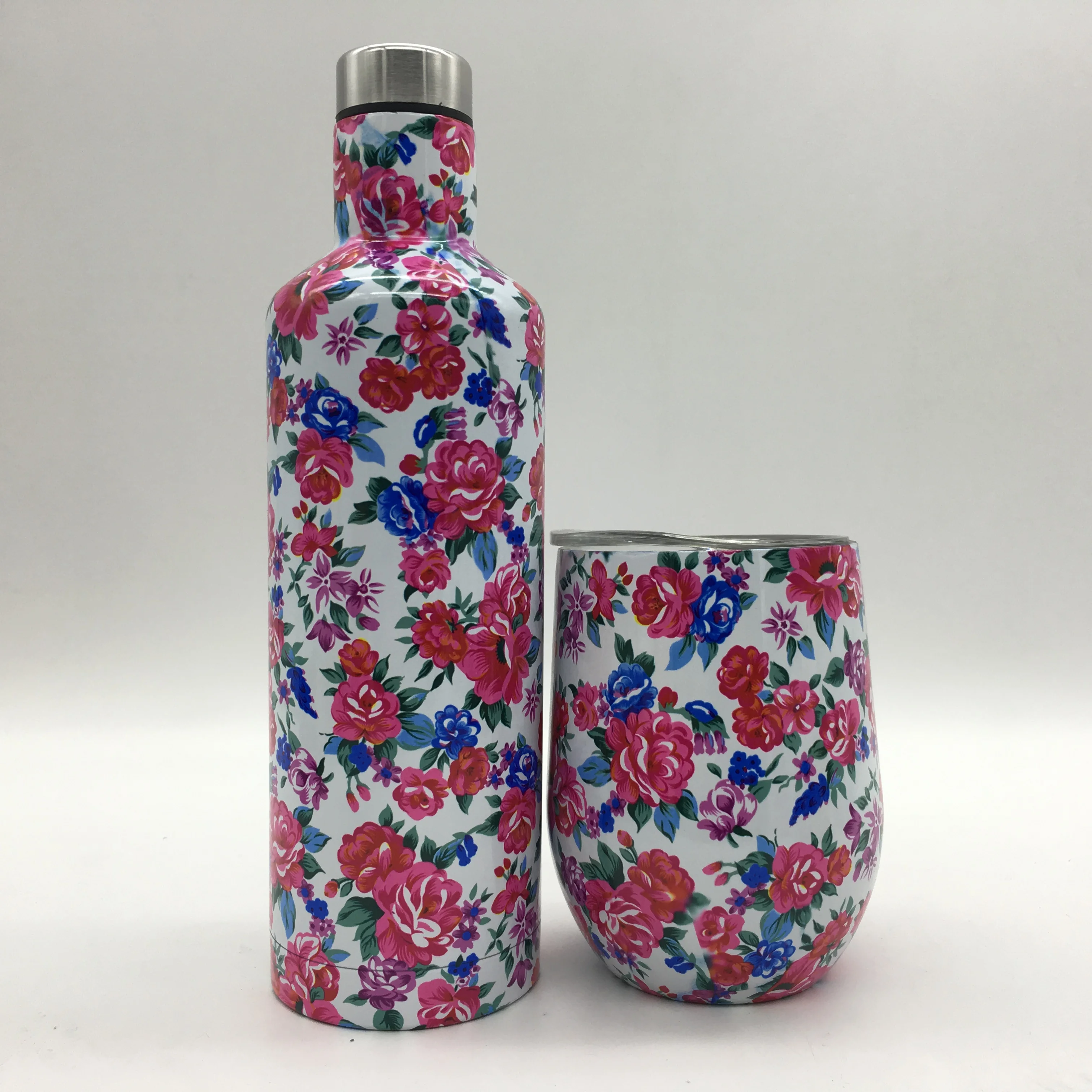 10 компл./лот Подарочная коробка 2*12oz чашки бокалы для вина + 1*500 мл бутылка из