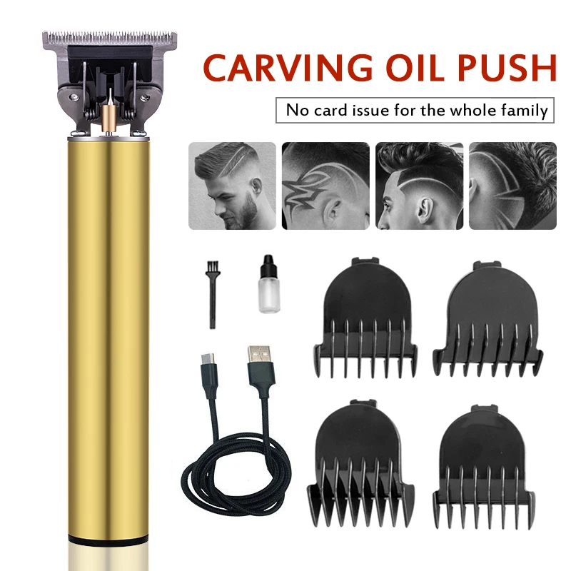 

5W Metal Hair Clipper Professional Cordless Hair Trimmer LED Display Hair Cutting Machine USB Charging Beard Trimmer