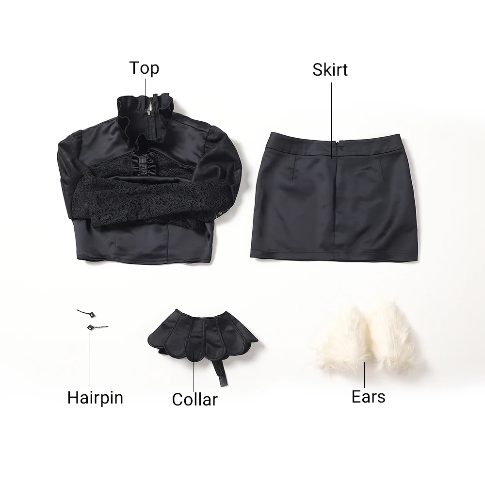 

KDA Baddest Ahri Cosplay Costume LOL KDA Cosplay Baddest Ahri Cosplay Outfit Game Sexy Costume for Women Halloween