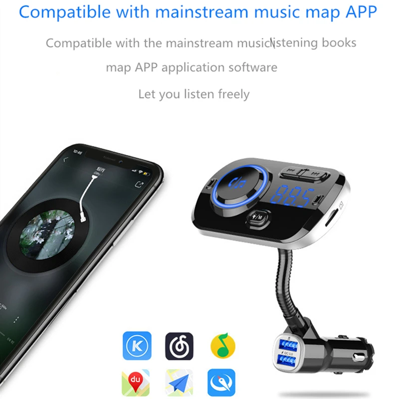 VR robot Bluetooth 5 0 fm передатчик Aux Автомобильный MP3 плеер беспроводной автомобильный