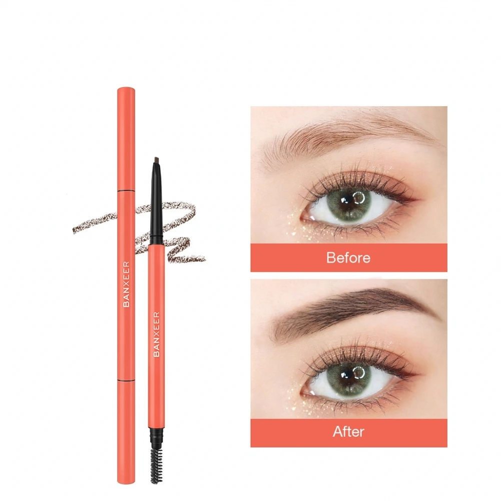 

Triangle Eyebrow Pen Definer Pencil Rotatable Up Natural Waterproof Microblading Tint Ultra Fine Eyebrow Pen