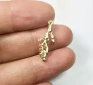 gold Eruifa 20 шт 20*10 мм Мини Коралловое море талисманы цинковый сплав ожерелье, серьги браслет ювелирные изделия DIY ручной работы 2 цвета - Окраска металла: gold