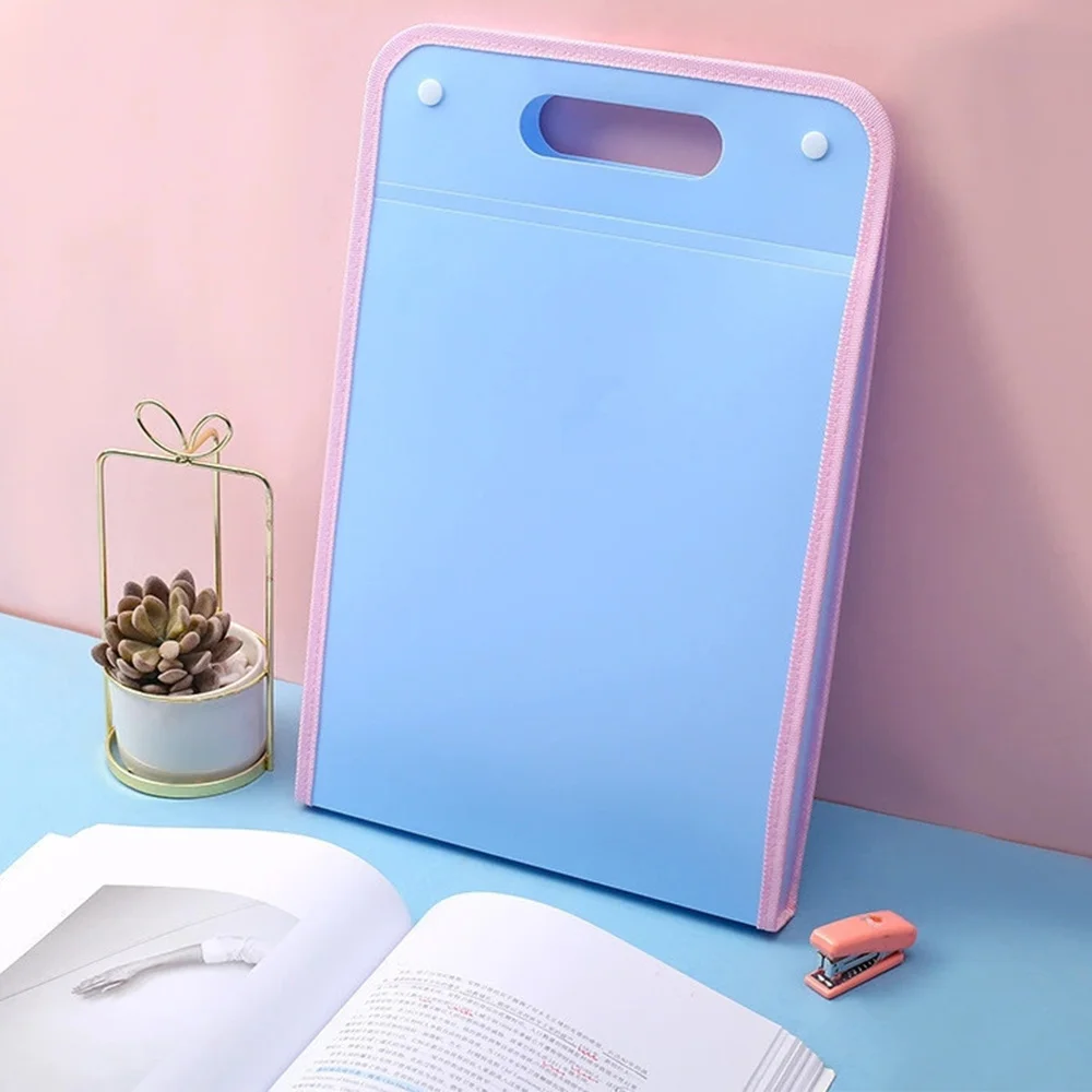 

A4 Document Bag Multifunctional 13 Grids Document Office Supplies Business Organizer Stationery File Bag Pouch Receipt Folder