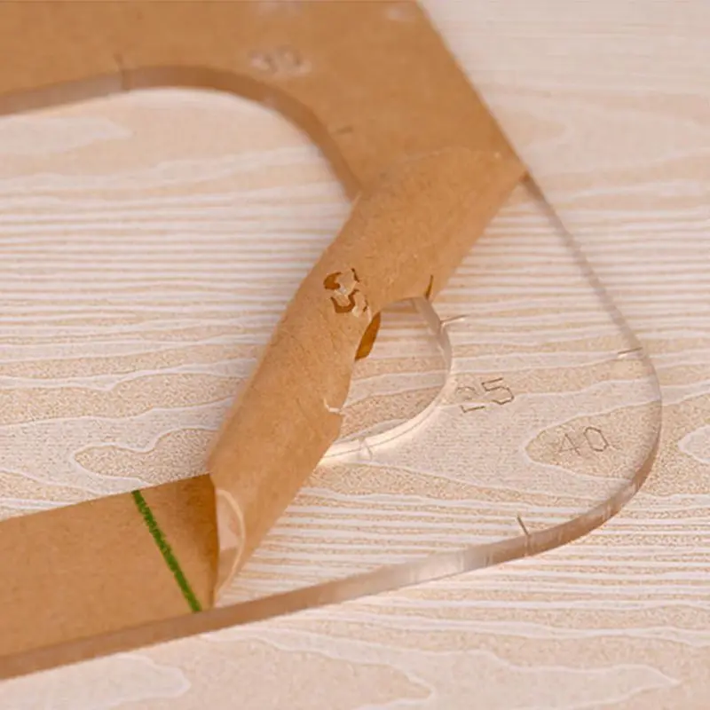 Инструменты для кожевенного Ремесла прозрачный акриловый шаблон круглая