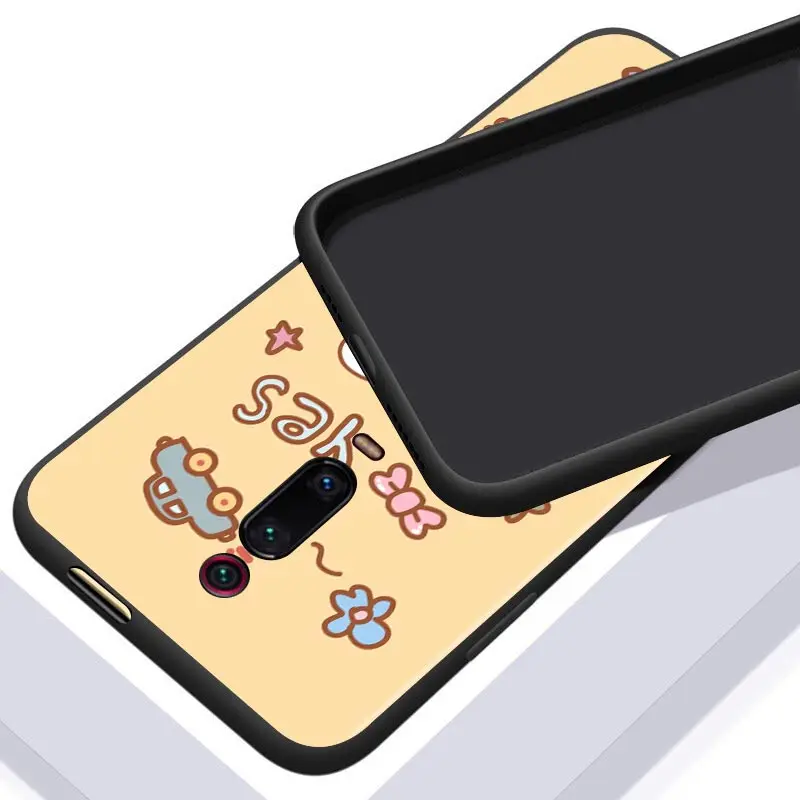 

Cute Cartoon Animals For Xiaomi Redmi S2 Y2 9 9 Prime 9C 9A 9T 9AT K30 K30S K30i K40 Note 9 Pro (5G) Black TPU Phone Case