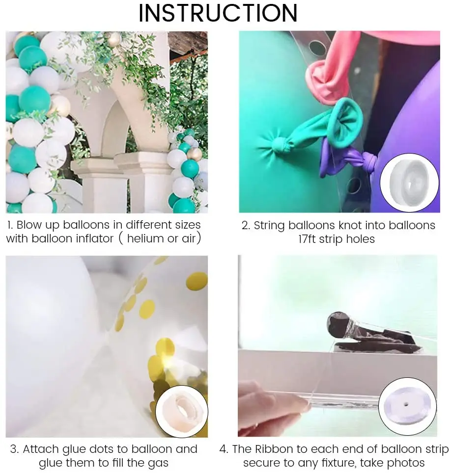 Металлические 100 шт. 12-дюймовые яркие блестящие шары набор из белого золота для