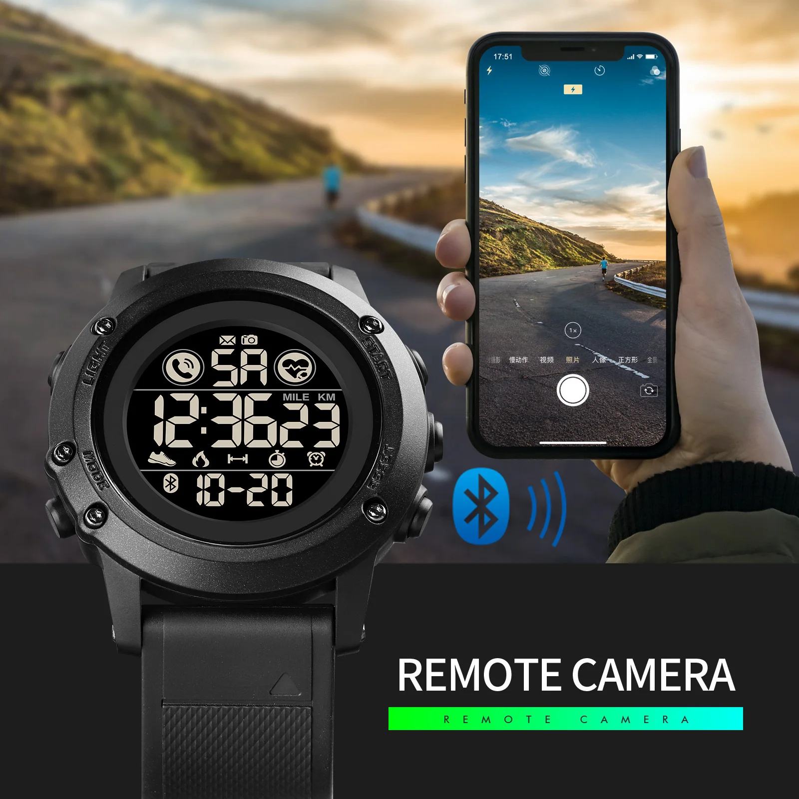 

Luxury Smart Watch Men Digital Sport Dress Military Clock Fashion Call Remind Sleeping Monitor Smartwatch Men's Bluethooth Watch