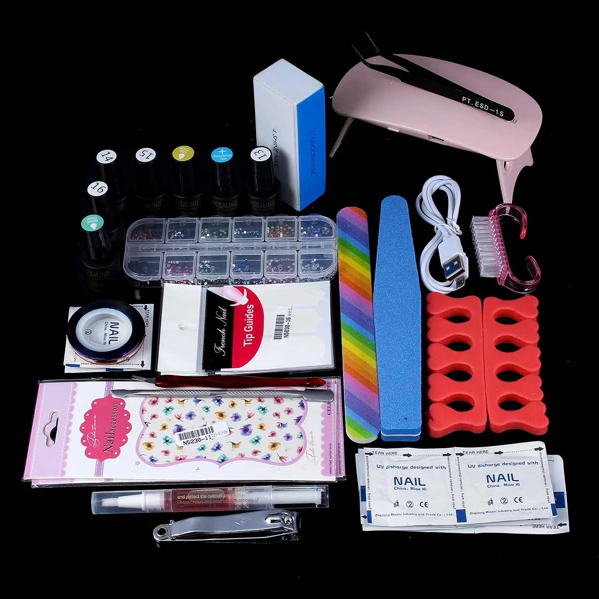 

NEW Nail Set Lamp Dryer with Nail Gel Polish Kit Soak Manicure Tools Set Electric Nail Drill Tools Nails Art Decorations