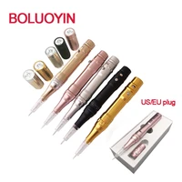 4 colors best quality wireless permanent makeup tattoo machine microblading rechargeable eyebrows tattoo pen