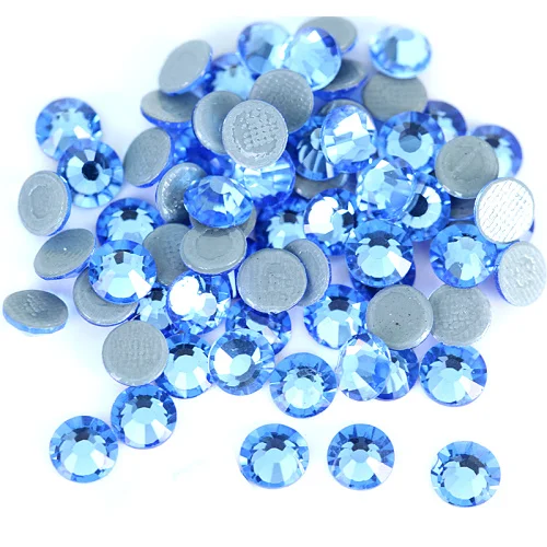 lt Sapphire AAAAA лучшее качество стразы исправление стразы Красочные железные стразы на стекло стразы горячей фиксации стразы свадебное платье Y0577 - Цвет: lt Sapphire