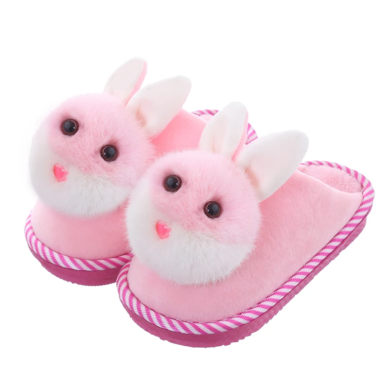 Зимняя Детская домашняя обувь детские хлопковые тапочки для мальчиков и девочек