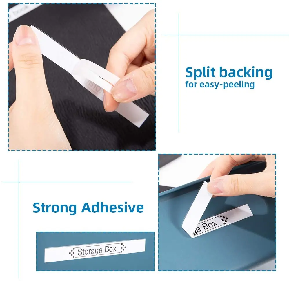 Ленточка для этикеток совместимая с принтером этикеток Epson, ширина 6/18/12 мм, черная на белом, модели SS12KW 12MWK Ribbon King Jim LW-400 LW-300.