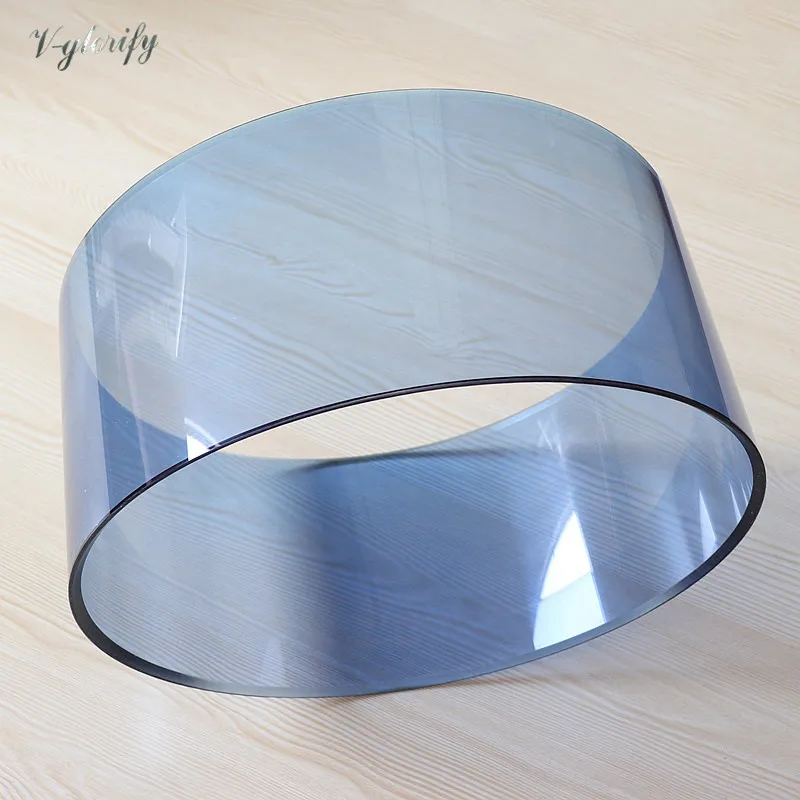 

24inch diameter 18inch depth acrylic drum body 8mm thickness drum shells undrilled (no holes) with 45 degree bearing edge