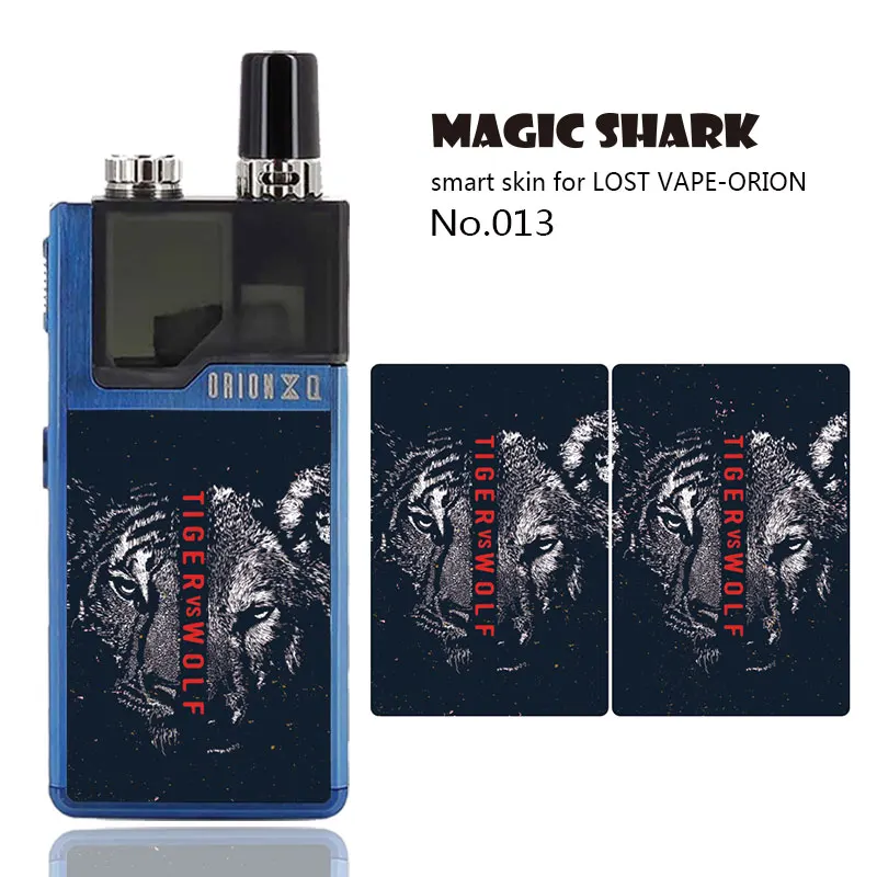 Magic Shark Music is Fun Tiger Wolf Wood Leopard Print Waterproof Skin Cover Case Sticker Film for Lost Vape Orion 011-020 | Мобильные