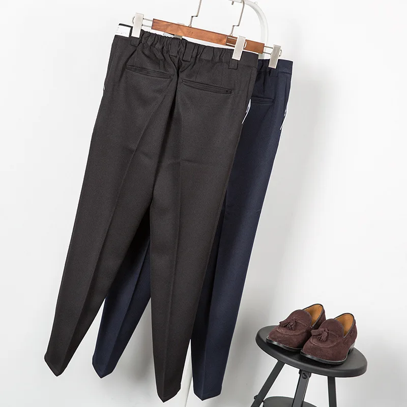 

2021 Brand Spring Clothing Men's Trousers Slim Elastic Waistline Pants for Male Casual Trousers