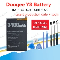 battery for doogee y8 replacement batteries rechargeable doogee y8 li polymer bateria bat18783400 3400mah testedrepair tools