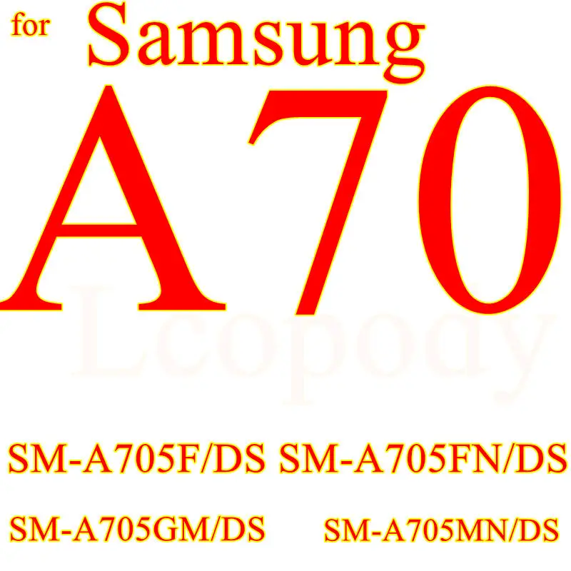 for samsung a70 Закаленное Стекло на samsung Galaxy A10 A20 A30 A40 A50 A60 Экран протектор для samsung A10S A20E A20S A30S A50S чехол Защитное стекло - Цвет: for samsung a70