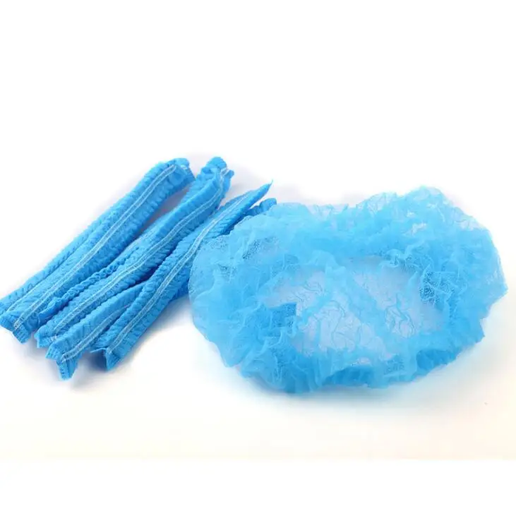 

Disposable Hair Net Cap Non Woven Anti Dust Hat Spray Tanning Head Cover LX1322