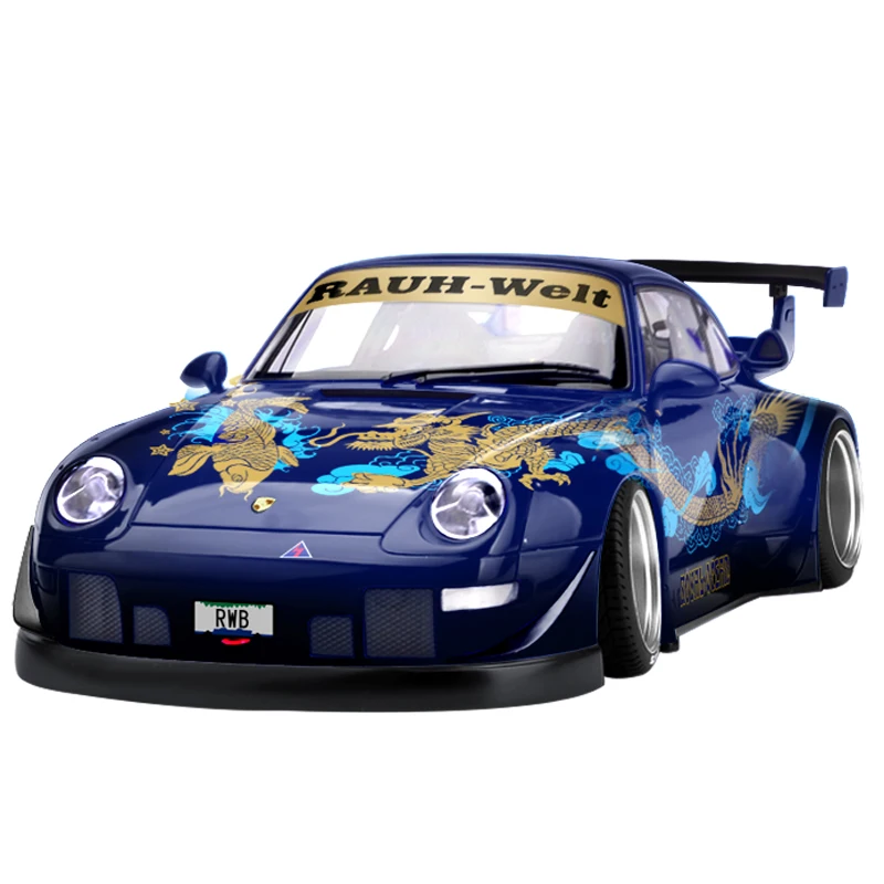 Модель времени 1:64 RWB 993 литая модель металл рояль Океанский релиз В майском стиле