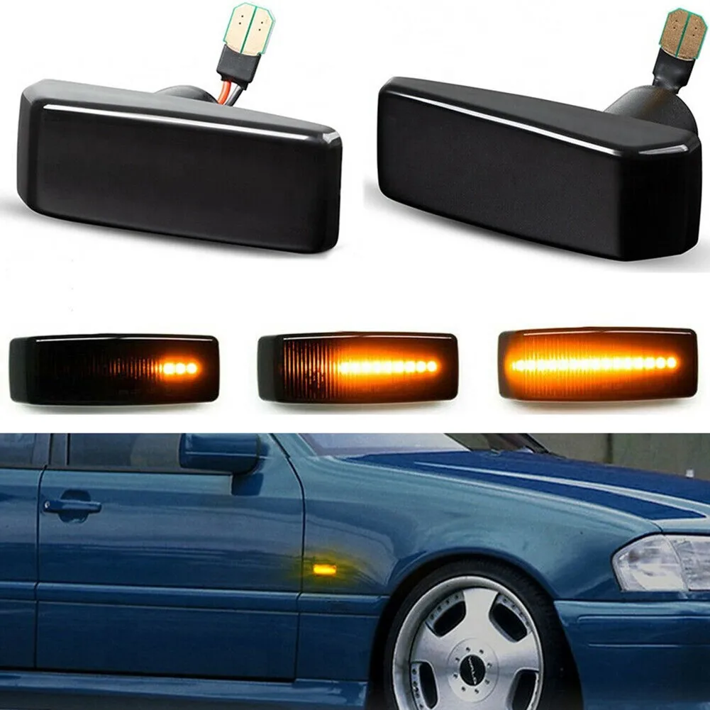

2 шт., Автомобильные светодиодные габаритные огни для Benz W201 W202 W124 W140 R129