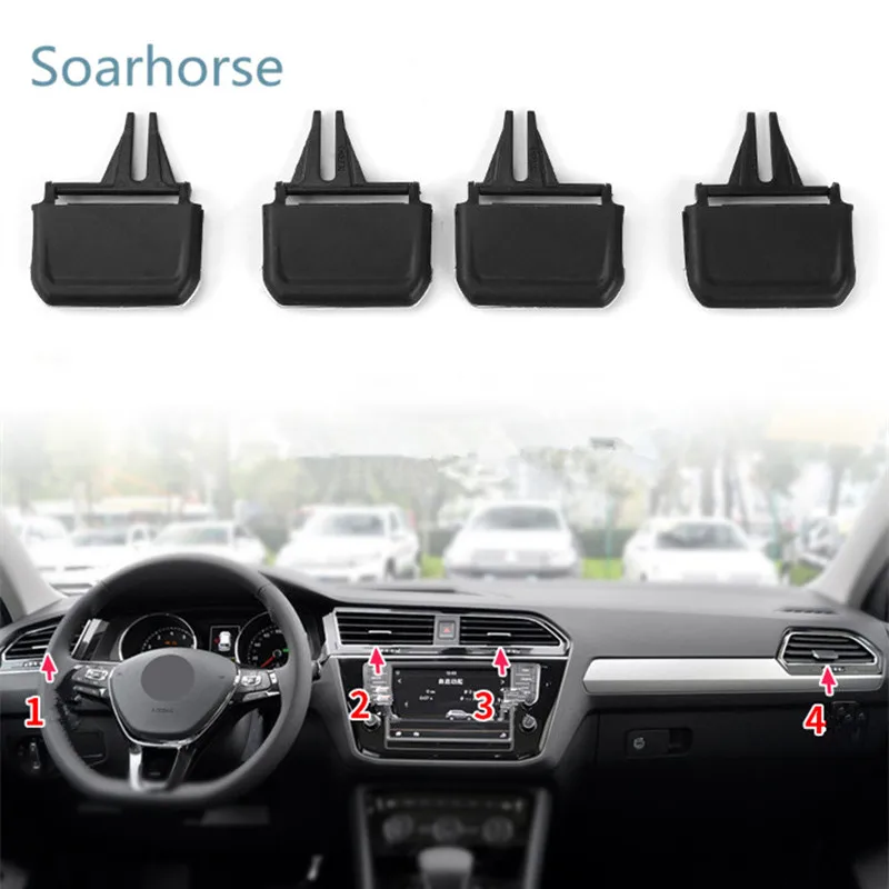 

Car Front Rear AC Air Conditioning Vent Outlet Tab Adjust Clip Repair Kit For VW Tiguan MK2 Rline 2017 2018 2019 2020 2021