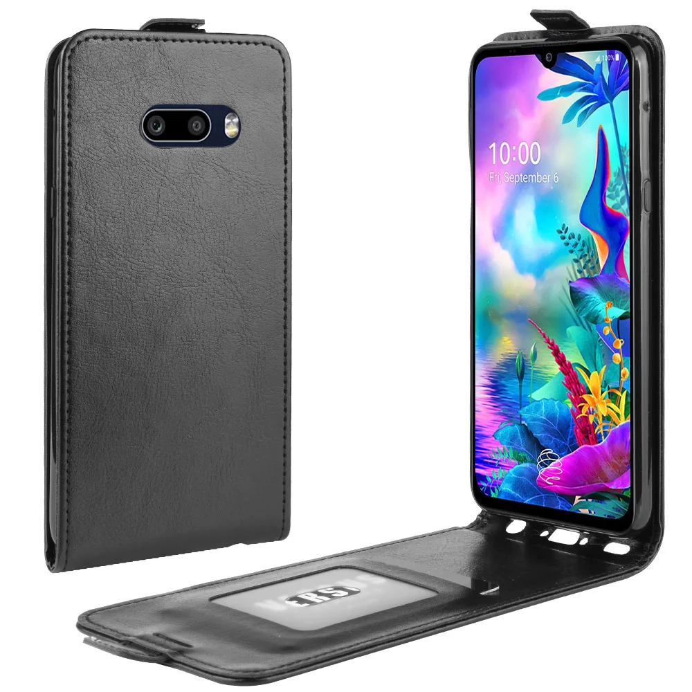 Вертикальный кожаный чехол для LG G8X ThinQ / G8 телефона с отделением
