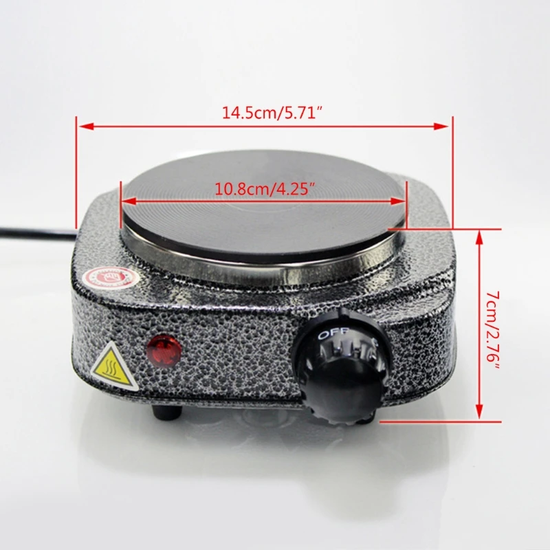 Портативный электрической конфоркой 500W одинарная плита мини-плита Регулируемый