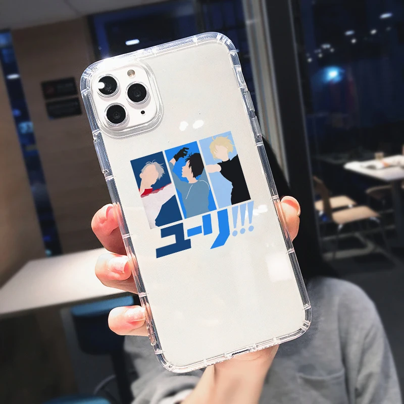 Прозрачный мягкий силиконовый чехол ZUIDID Yuri on Ice для iPhone 12 11 Pro Max XS X 8 7 SE2020 XR 6Plus |