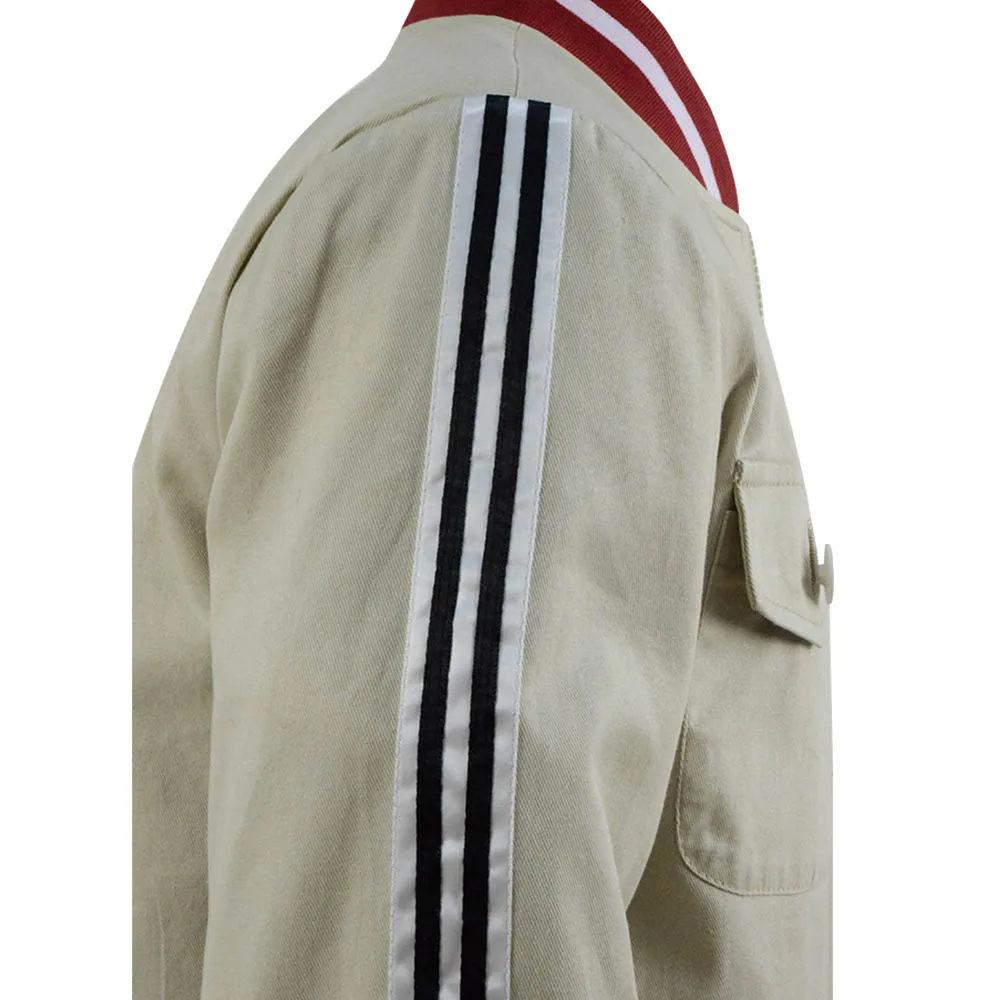 

Cosdaddy Truman Burbank Cosplay Costume Men's Baseball Jacket Coat Halloween Show Zipper Coat