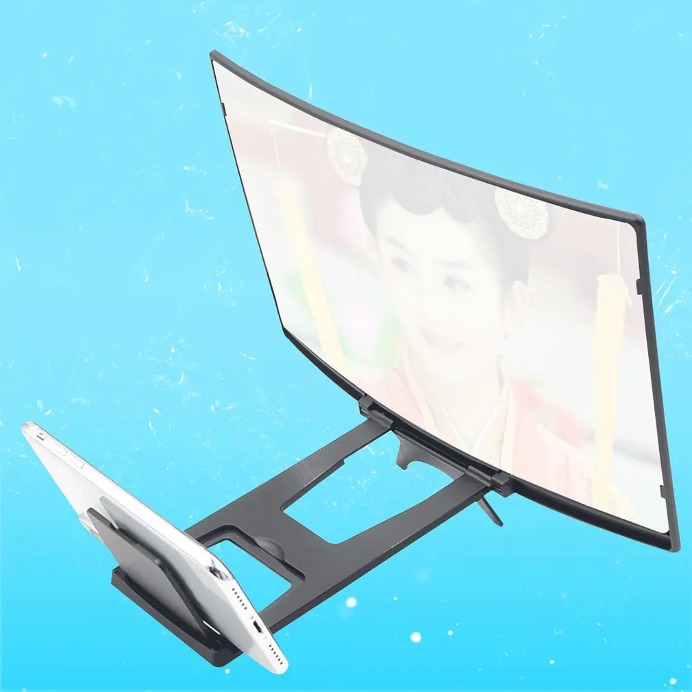

L6 curved screen mobile phone amplifier 12 inch HD enlarged screen Reduce radiation Anti blue lens 1 pcs