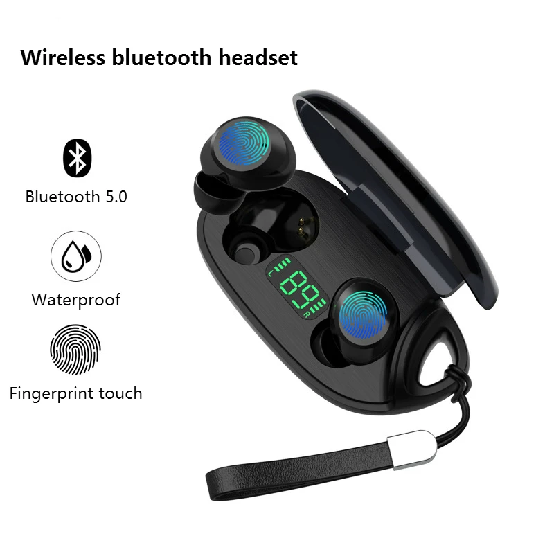 TWS Bluetooth 5 0 Беспроводные наушники с микрофоном HiFi стерео гарнитура