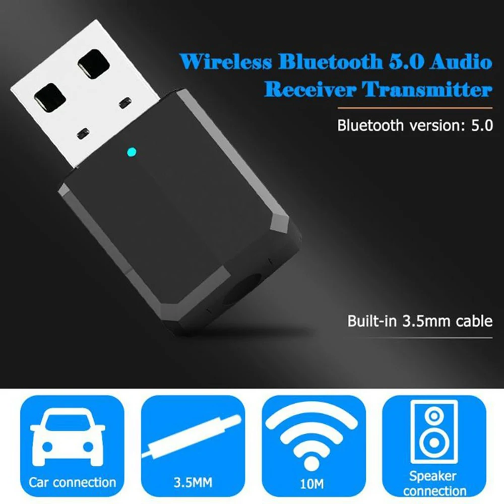 USB 2 в 1 AUX Выход для наушников аудио компьютер конвертер Беспроводной Bluetooth 5 0 ZF 169