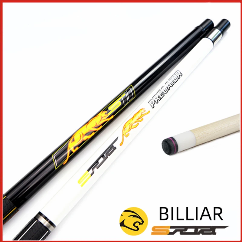 Бассейн Cues Stick Billiard 13 мм 11,5 мм наконечник 5A кленовый вал черный белый цвета биллиардный кий Китай