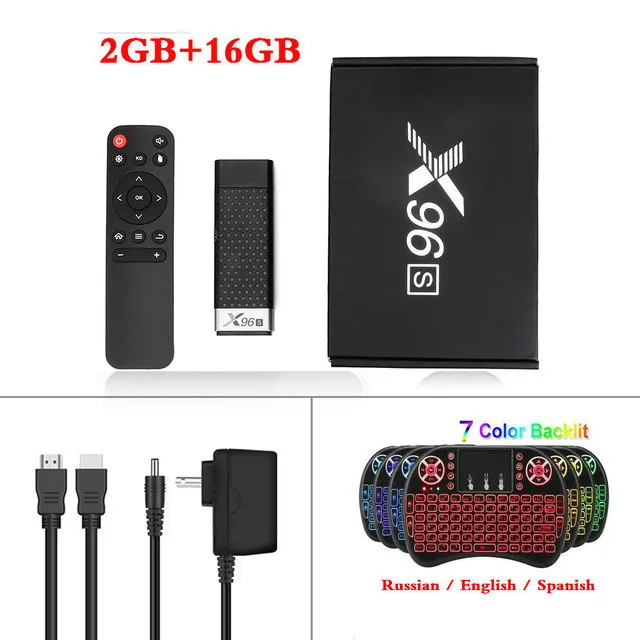 2G16G Add i8 Backlit X96S Мини ПК Android 9,0 ТВ приставка Amlogic S905Y2 DDR4 4 ГБ ОЗУ 32 Гб ПЗУ ТВ-карта 5G WiFi Bluetooth 4,2 4K HD Смарт медиаплеер - Цвет: 2G16G Add i8 Backlit