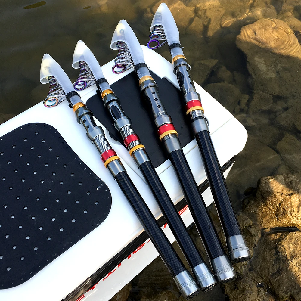 GHOTDA телескопическая удочка Портативный короткие спиннинги штанга рыболовная