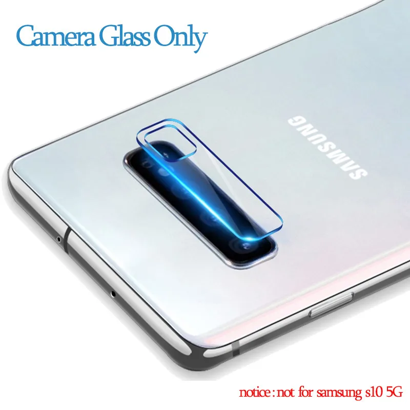 Camera Glass Only 3-in-1 Case+ Camera Tempered Glass For Samsung S10-e S10 Plus Screen Protector For Samusng A50 Protective Glass For Samsung S10 - Цвет: Camera Glass Only