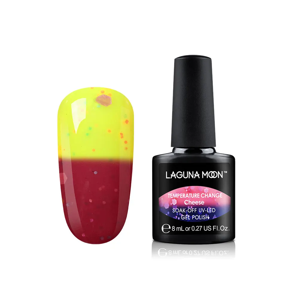 Lagunamoon 8ml Cheese Change Color UV Gel Nail Polish Temperature Change Color Soak Off Nail Art Varnish Gellak Hybrid Lacquer - Цвет: 10