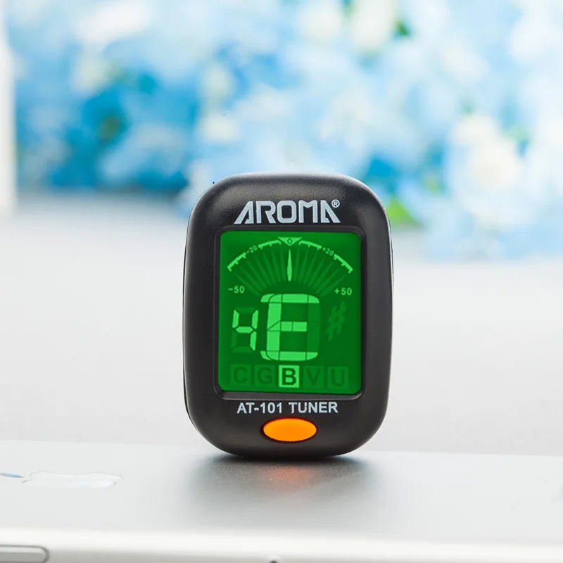 zu 101 digital clip auf elektrische gitarre tuner faltbare rotierenden clip hohe empfindlichkeit ukulele guiatr teile zubehör free global shipp