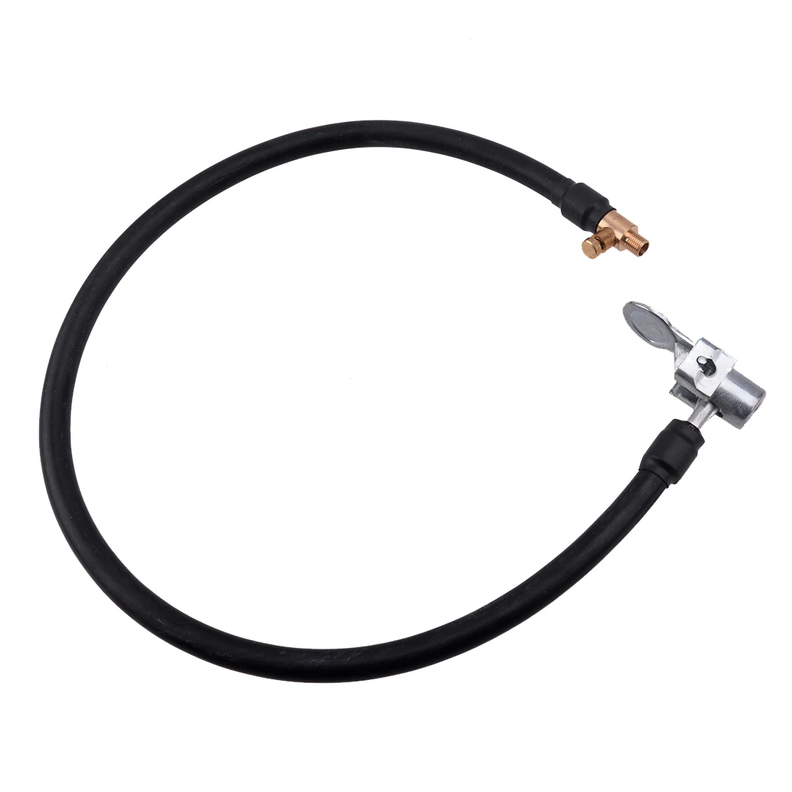 

60cm Black Tire Valve Air Chuck Inflator Pump Extension Connect Hose Pipe Adapter for Car Bike Motorcycle