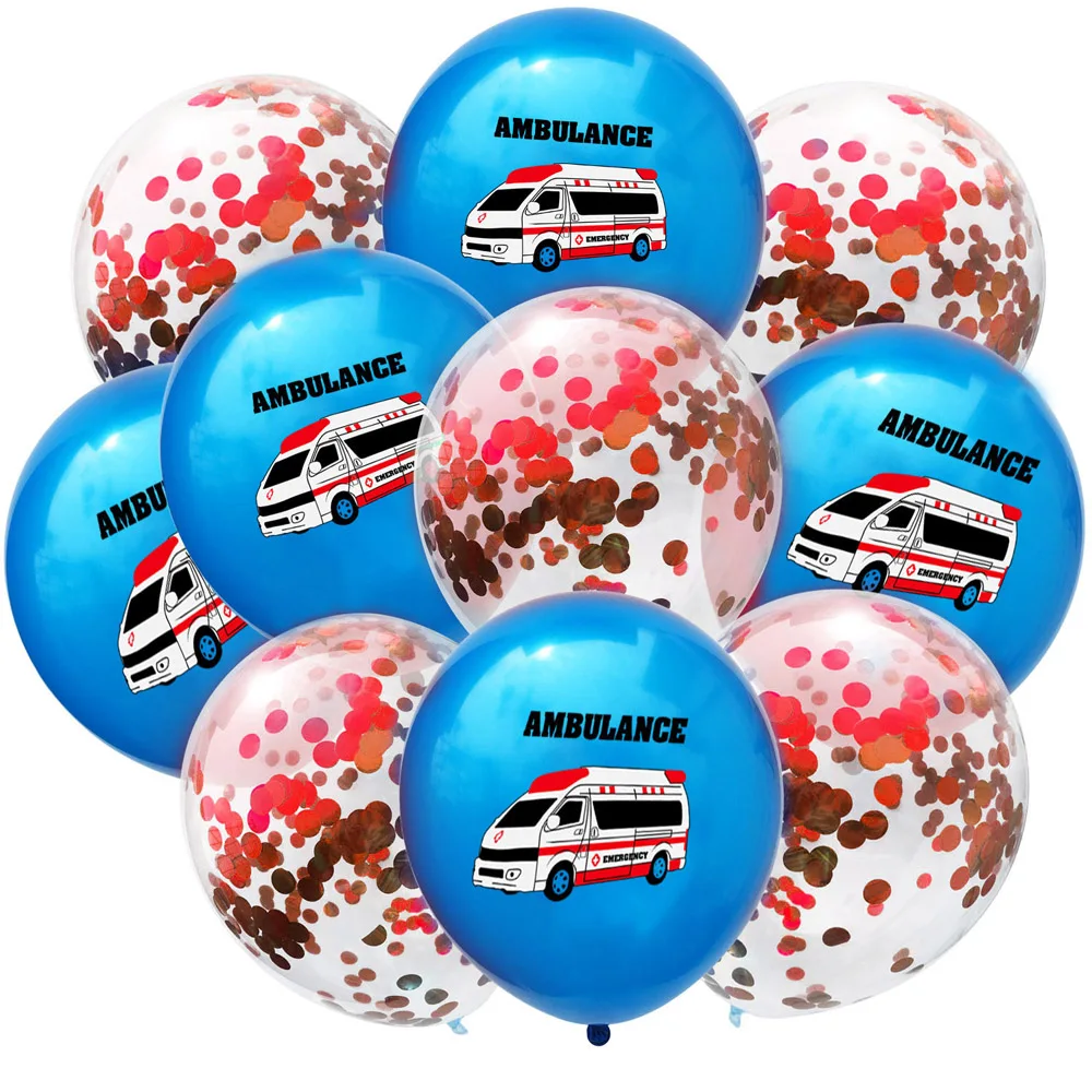 Латексные воздушные шары набор из 10 предметов 12 дюймов для полиции скорой помощи